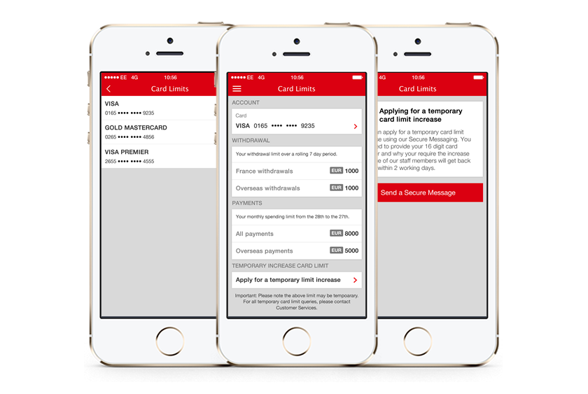 Banking App - Card Limit Increase