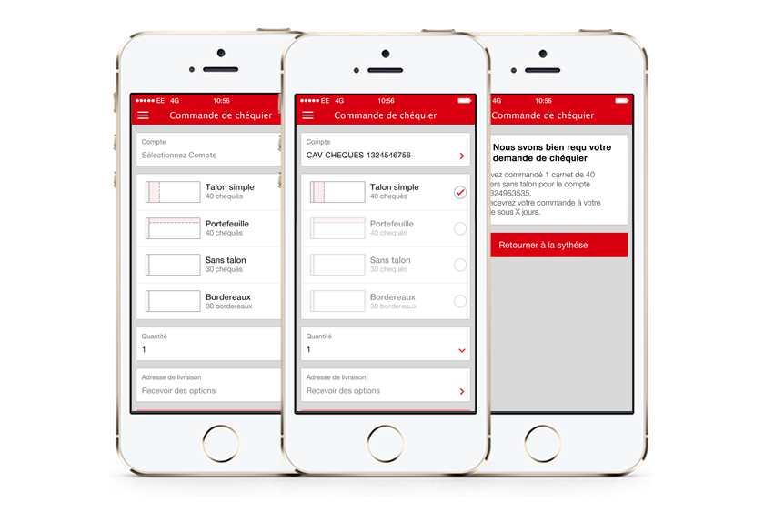 Banking App - Checkbook Order